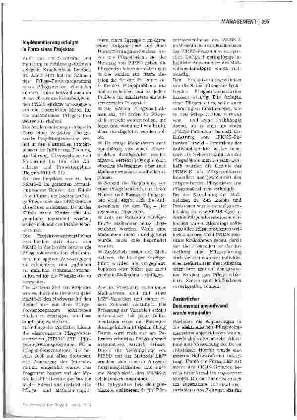 Vorschauseite 2: PKMS-Einführung:Kein Mehraufwand nötig!