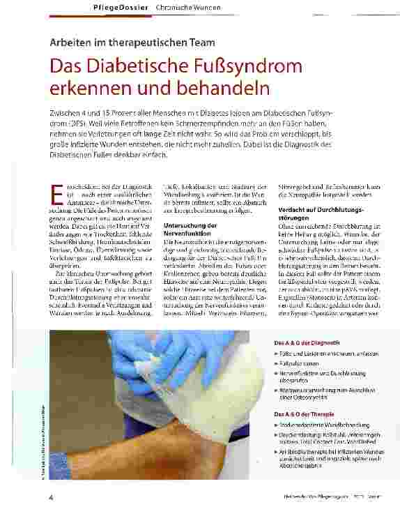 Vorschauseite 1: Das Diabetische Fußsyndrom erkennen und behandeln