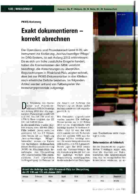 Vorschauseite 1: Exakt dokumentieren -korrekt abrechnen