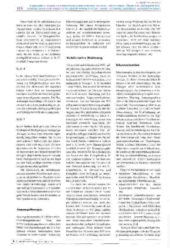 Vorschauseite 6: Ergänzende Strategien zur Intensivbehandlung beatmeter Patienten -Intensivpflege, Physio-und Atmungstherapie