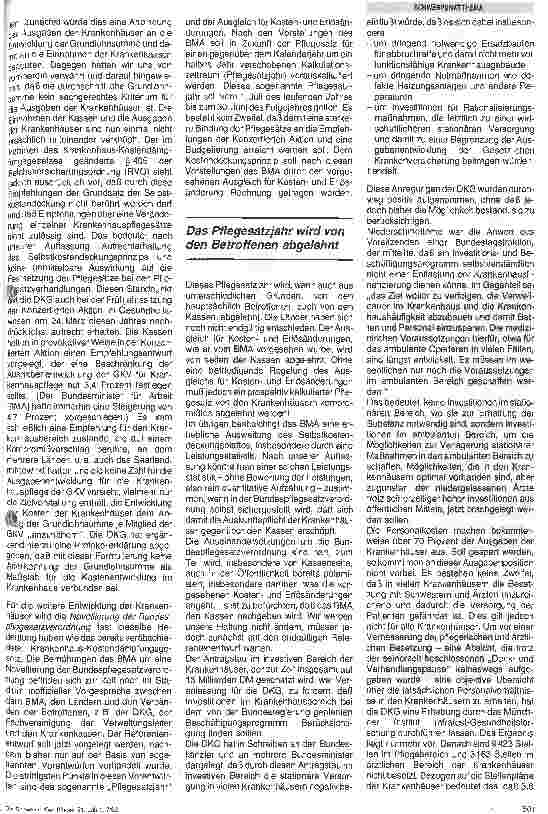 Vorschauseite 2: Die heutige Situation im Krankenhaus