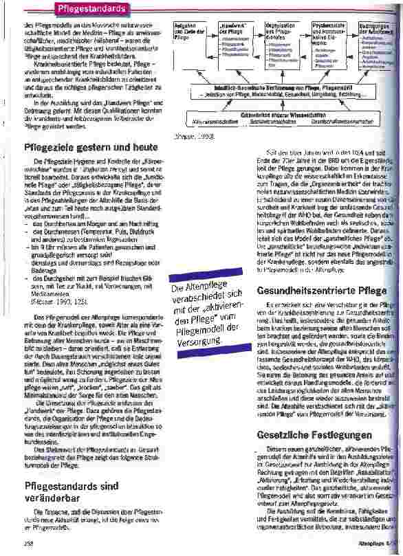 Vorschauseite 3: Pflegemodelle von morgen Zur Entwicklung und Bedeutung von Pflegestandards in der Altenhilfe
