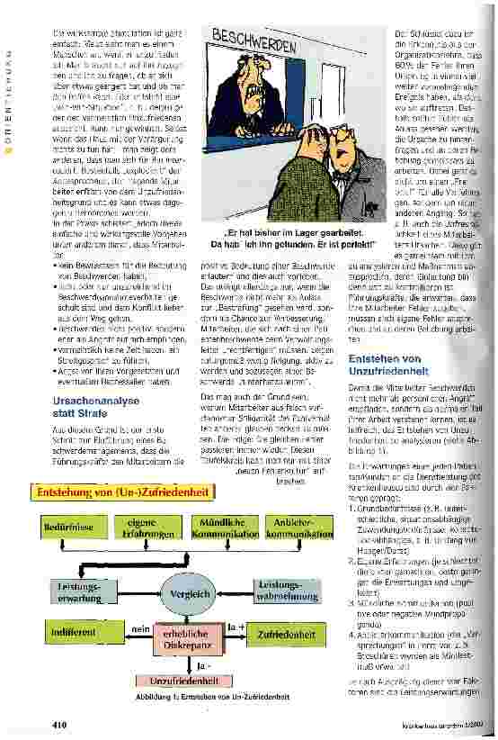 Vorschauseite 2: Jede Beschwerde eine kostenlose Beratung Organisation und Einführung von Beschwerdemanagement