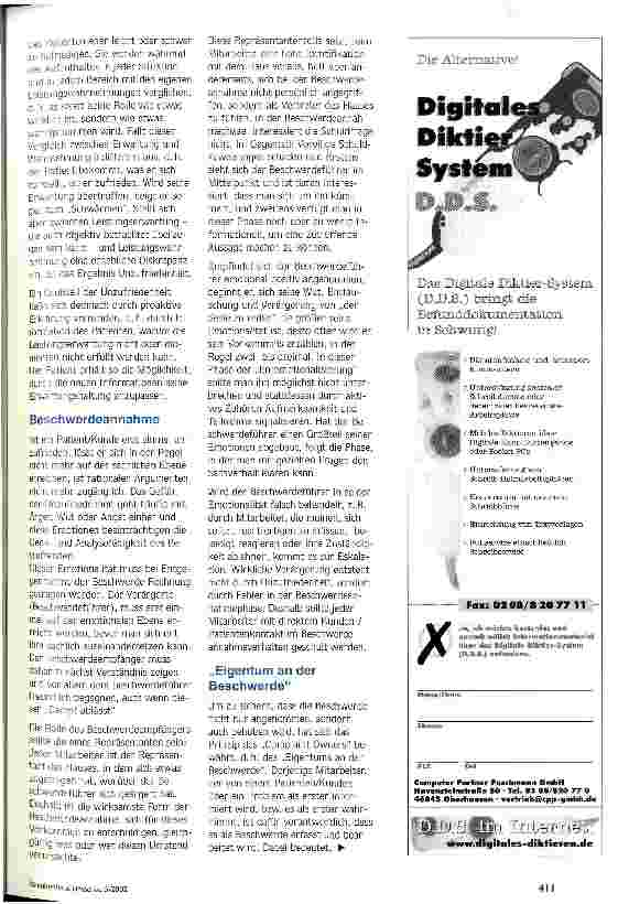 Vorschauseite 3: Jede Beschwerde eine kostenlose Beratung Organisation und Einführung von Beschwerdemanagement