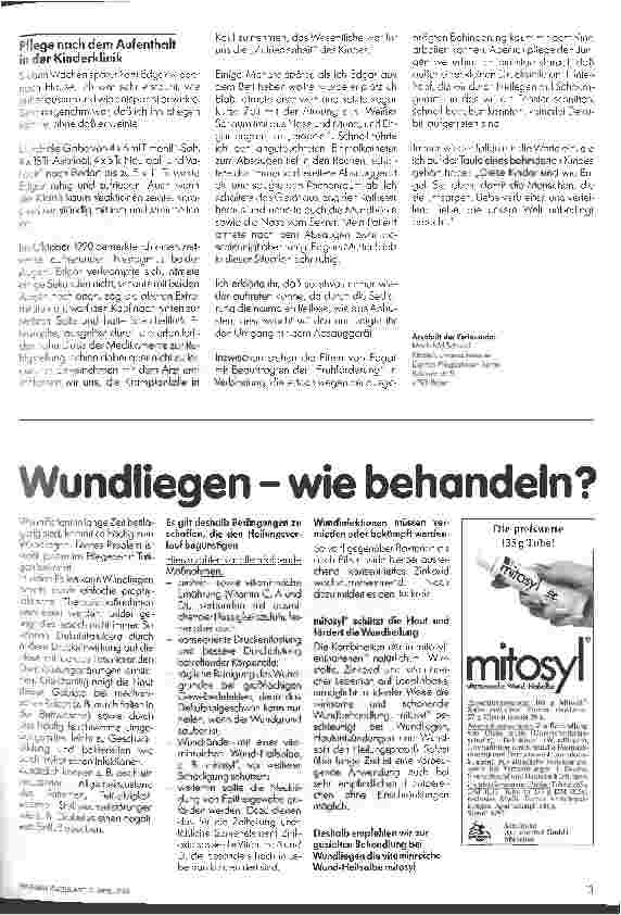 Vorschauseite 3: Häusliche Kinderkrankenpflege 3. Folge: Apallisches Syndrom