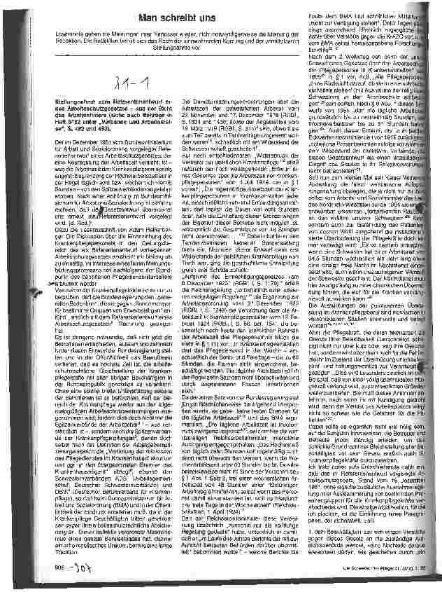 Vorschauseite 1: Stellungnahme zum Referentenentwurf eines Arbeitsschutzgesetzes - aus der Sicht des Arbeitnehmers.