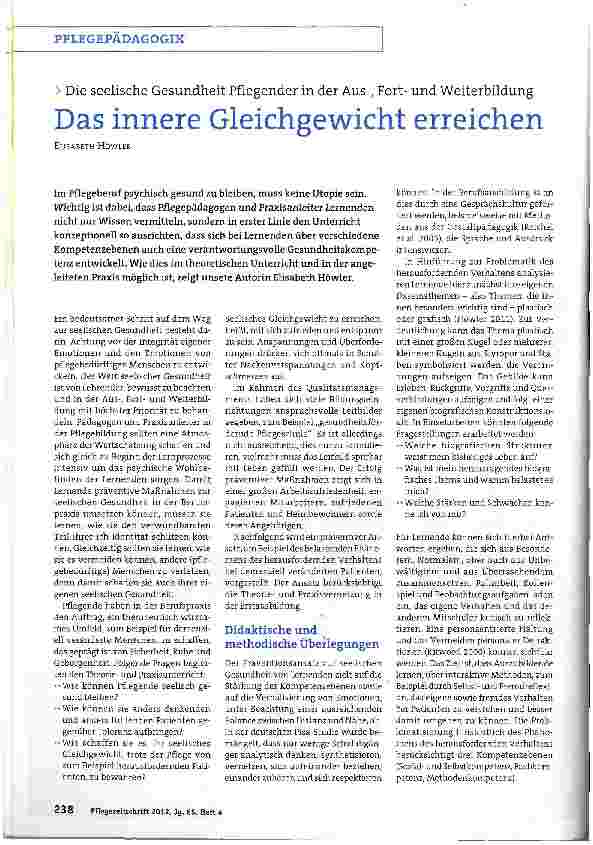 Vorschauseite 1: Das innere Gleichgewicht erreichen