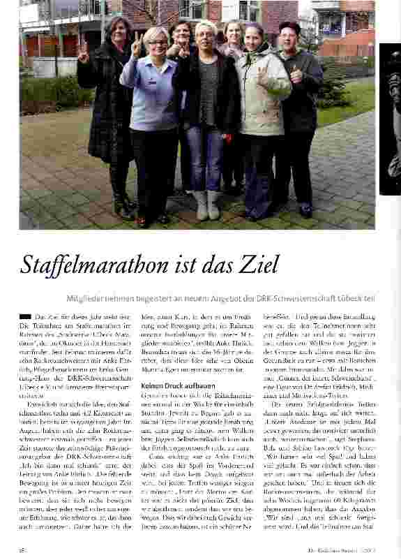 Vorschauseite 1: Staffelmarathon ist das Ziel