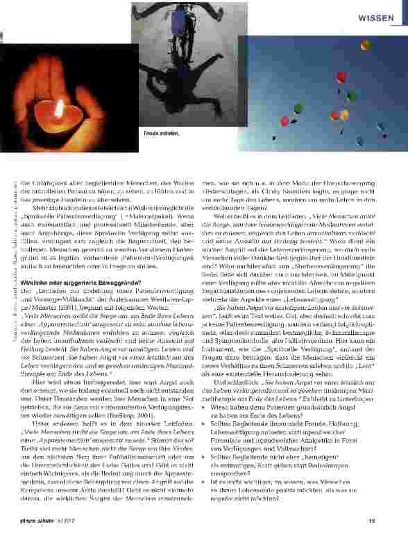 Vorschauseite 2: Spirituelle Verfügungen als positives Handlungsinstrument