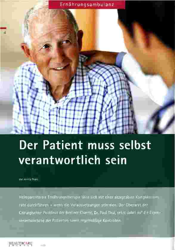 Vorschauseite 1: Der Patient muss selbst verantwortlich sein