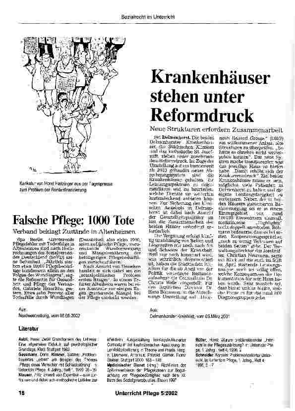Vorschauseite 4: Sozialrecht- Sozialpolitik im Unterricht