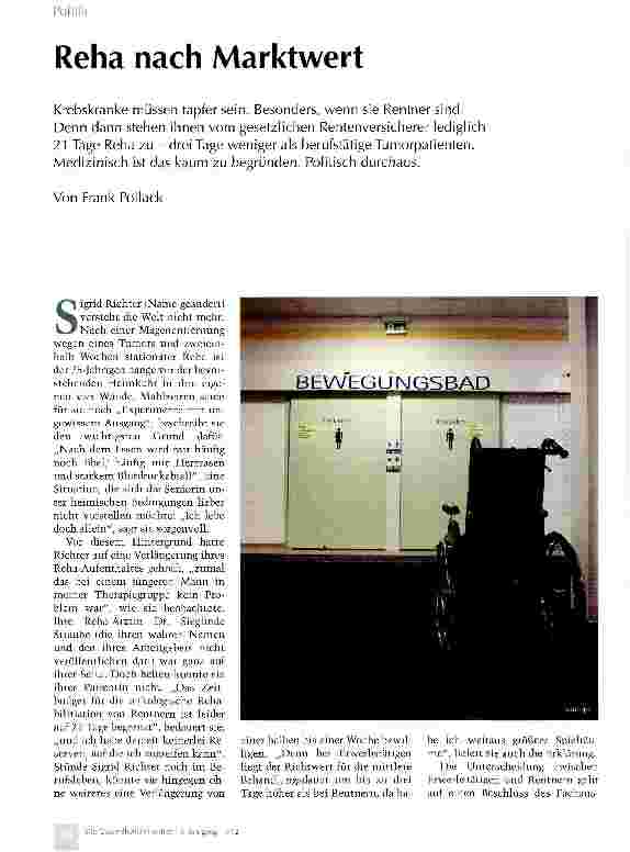 Vorschauseite 1: Reha nach Marktwert