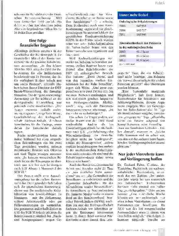Vorschauseite 2: Reha nach Marktwert