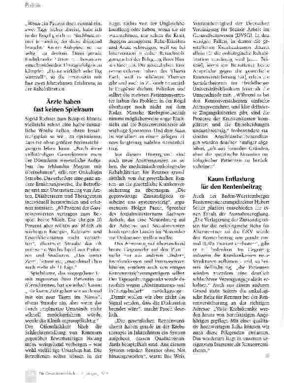 Vorschauseite 3: Reha nach Marktwert