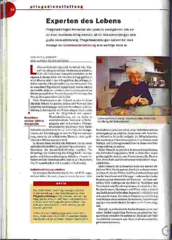 Vorschauseite 1: Experten des Lebens