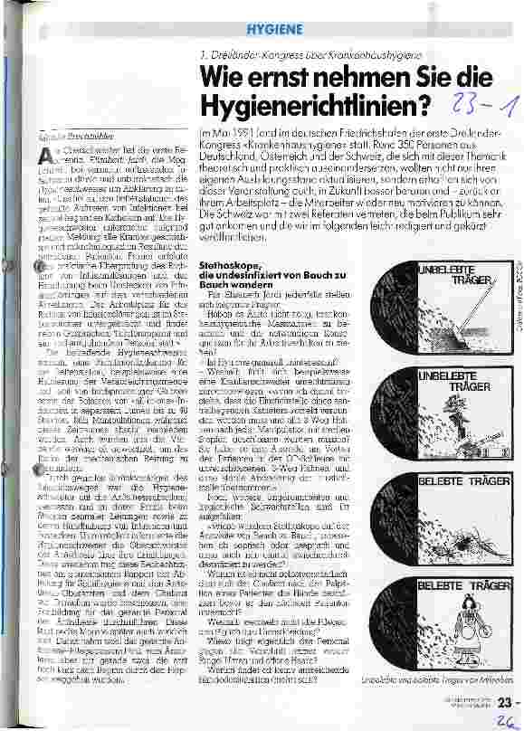 Vorschauseite 1: Wie ernst nehmen Sie die Hygienerichtlinien?