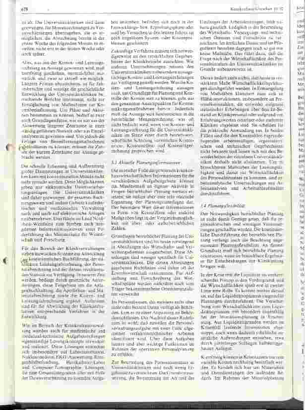 Vorschauseite 5: Betriebliche Planung als Führungsinstrument der Universitätskliniken
