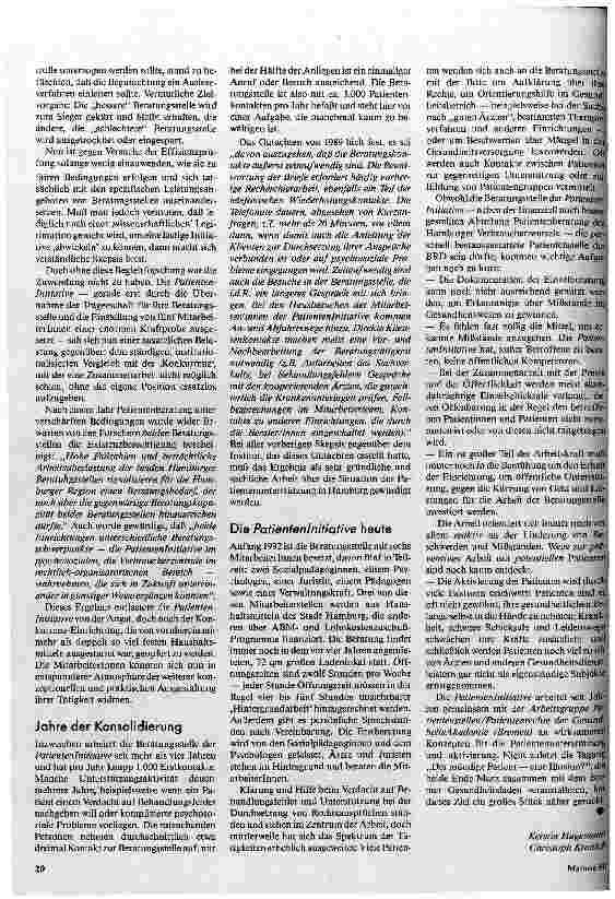 Vorschauseite 3: Patienteninitiative Hamburg Die Kunst, Behandlungsfehler zu bekämpfen