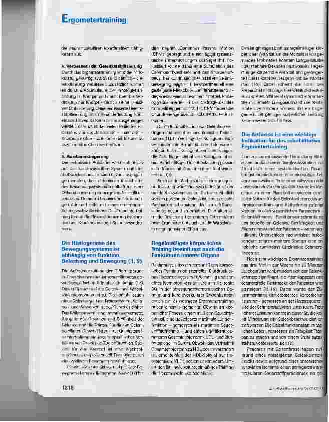 Vorschauseite 3: Ergometertraining in der Rehabilitation: eine Übersicht