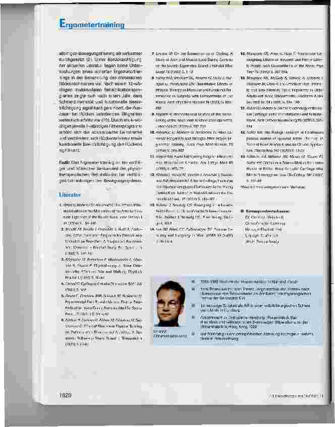 Vorschauseite 5: Ergometertraining in der Rehabilitation: eine Übersicht
