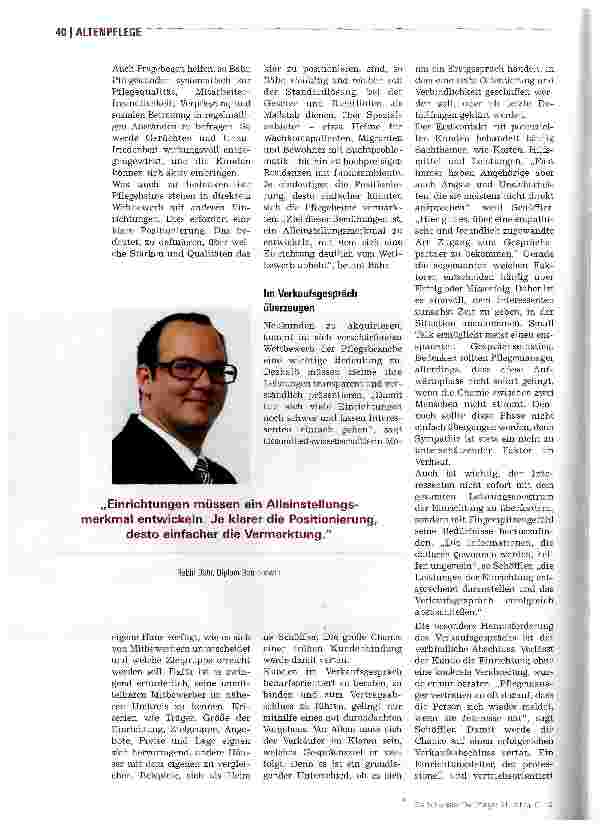 Vorschauseite 2: Heimplätze richtig vermarkten