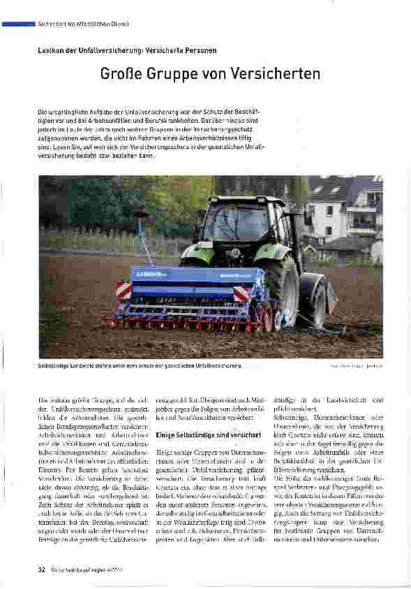 Vorschauseite 1: Große Gruppe von Versicherten