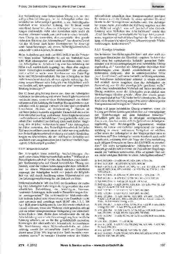 Vorschauseite 3: Die betriebliche Übung im öffentlichen Dienst
