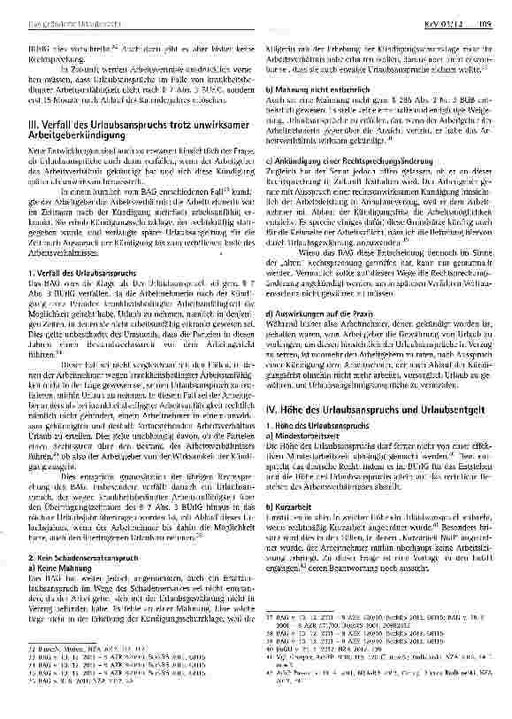 Vorschauseite 4: Das geänderte Urlaubsrecht