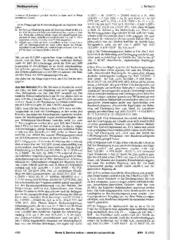 Vorschauseite 2: Verfall tariflichen Mehrurlaubs bei Arbeitsunfähigkeit (TV-L) TV-L §26; AEUV Art. 267; Richtlinie 2003/88/EG des Europäischen Parlaments und des Rates vom 4.11.2003 über bestimmte…