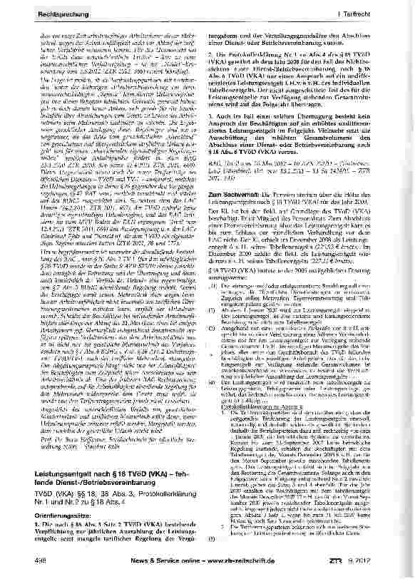 Vorschauseite 4: Verfall tariflichen Mehrurlaubs bei Arbeitsunfähigkeit (TV-L) TV-L §26; AEUV Art. 267; Richtlinie 2003/88/EG des Europäischen Parlaments und des Rates vom 4.11.2003 über bestimmte…
