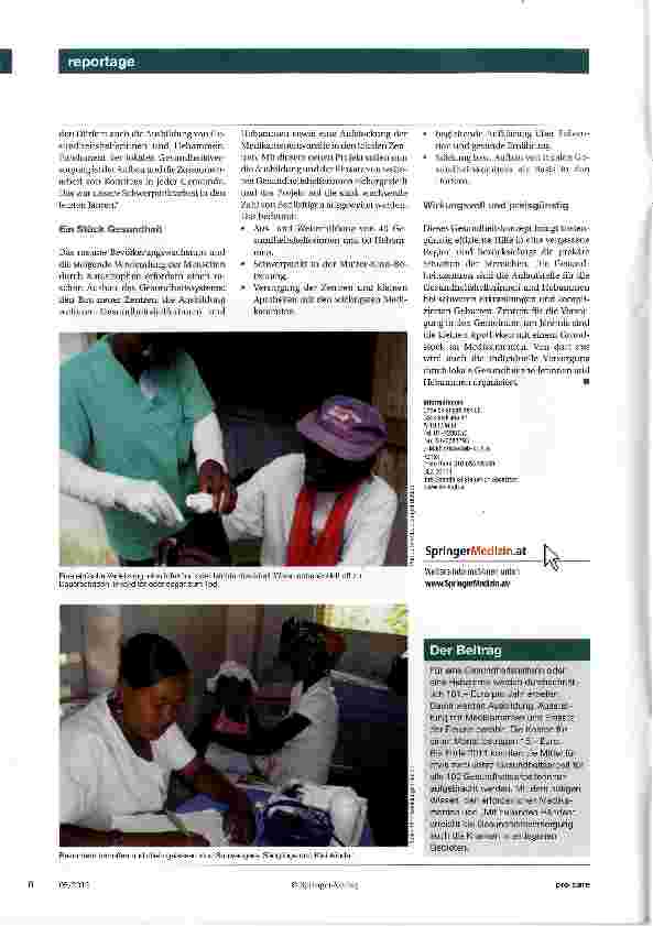 Vorschauseite 3: Mit heilenden Händen in Haiti helfen