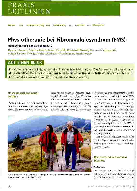 Vorschauseite 1: Physiotherapie bei Fibromyalgiesyndrom (FMS)