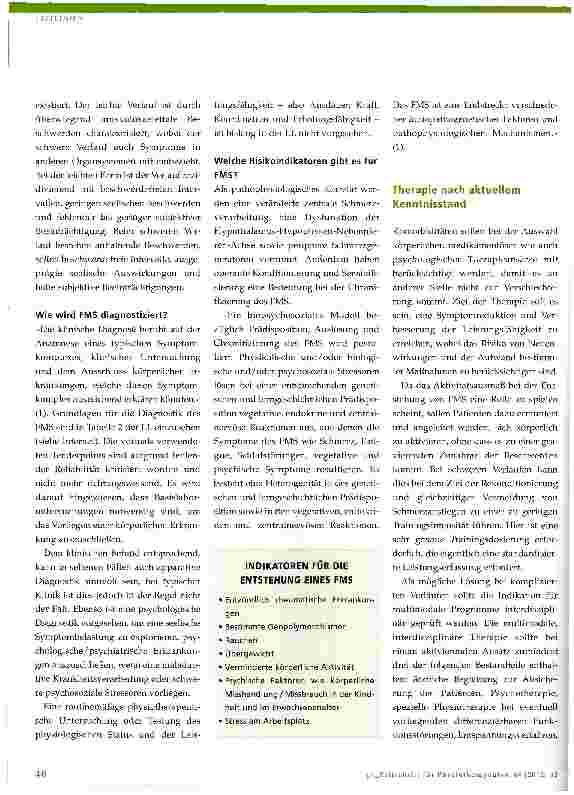 Vorschauseite 3: Physiotherapie bei Fibromyalgiesyndrom (FMS)