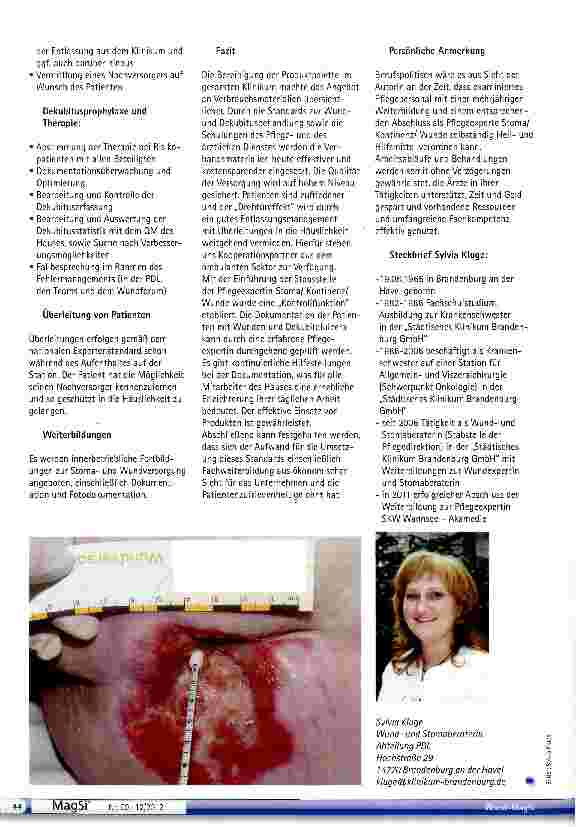 Vorschauseite 5: Aufgabenbereiche des Pflegeexperten Stoma, Kontinenz und Wunde