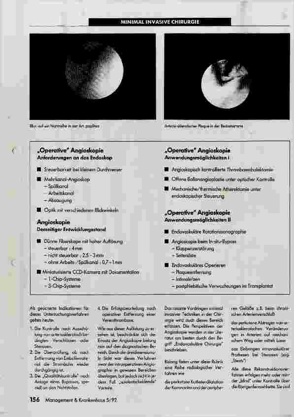 Vorschauseite 2: Endoskopie in der Gefäßchirurgie