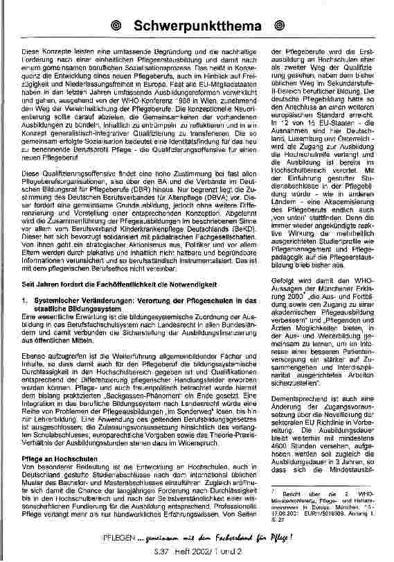 Vorschauseite 5: Reformbewegungen in der pflegeberuflichen Bildung in Deutschland und Europa