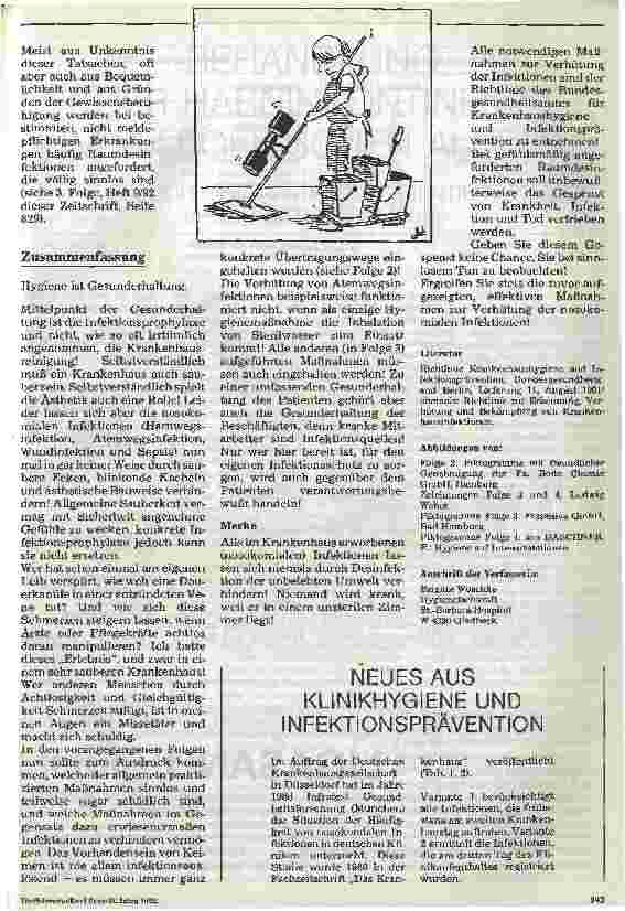 Vorschauseite 1: Neues aus Klinikhygiene und Infektionsprävention