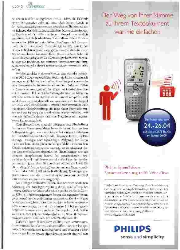 Vorschauseite 4: Diskussionsbeitrag zur Kalkulation von Kurzliegern im C-DRG-System