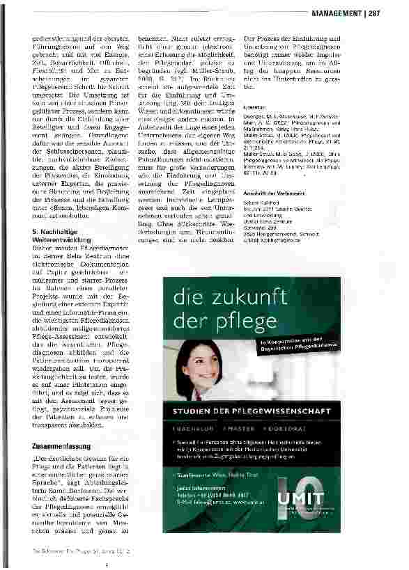Vorschauseite 4: Präzise Pflegediagnosen ersetzen lange Besprechung
