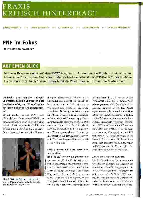 Vorschauseite 1: PNF im Fokus