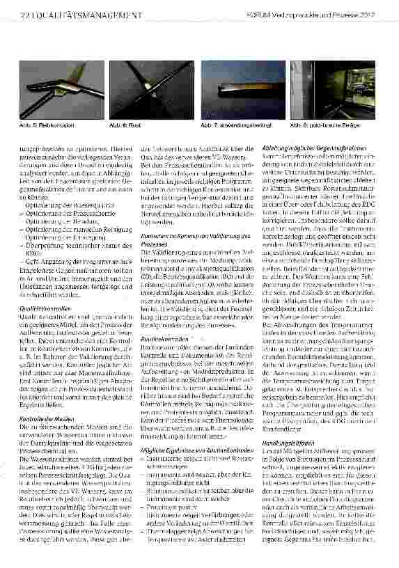 Vorschauseite 3: Oberflächenveränderungen auf chirurgischen Instrumenten