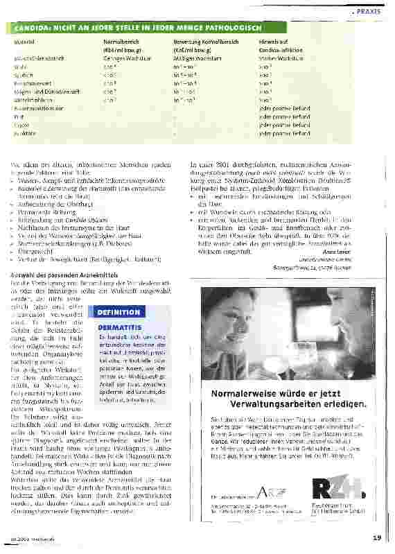 Vorschauseite 2: Pilzinfektion und Intertrigo beim Erwachsenen Vorbeugung und Behandlung