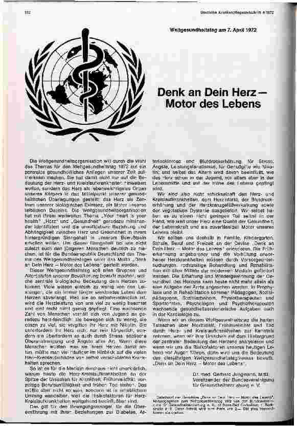 Vorschauseite 1: Denk an Dein Herz — Motor des Lebens
