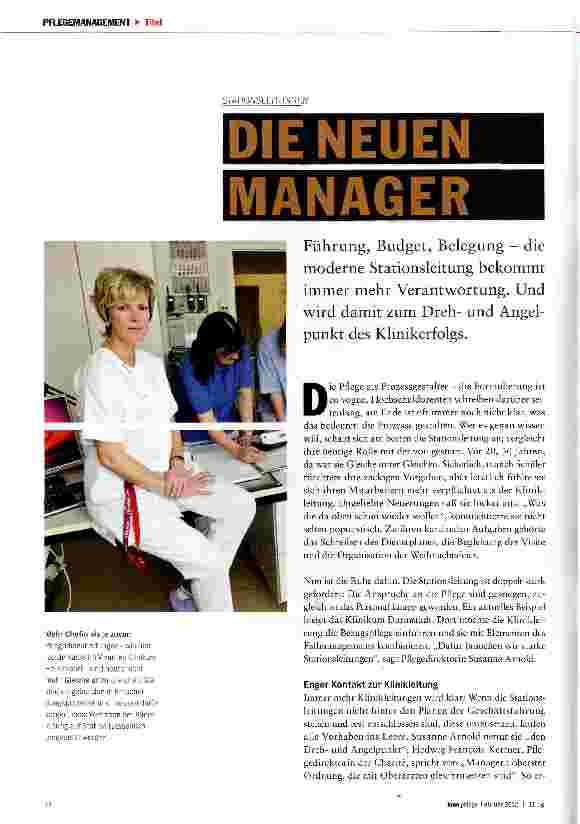 Vorschauseite 1: Die neuen Manager