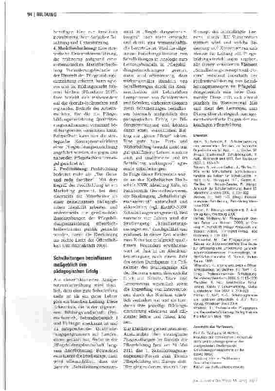 Vorschauseite 3: Pflegeschulen erfolgreich leiten
