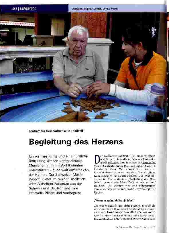 Vorschauseite 1: Zentrum für Demenzkranke in ThailandBegleitung des Herzens