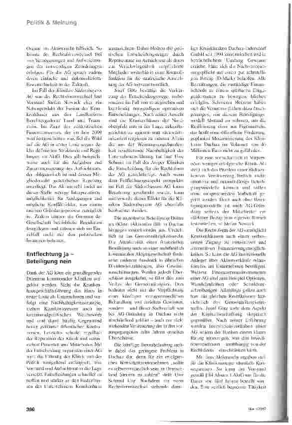Vorschauseite 3: Segensreiche Entkoppelung