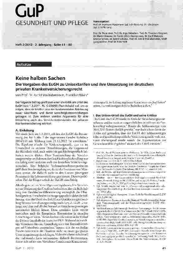 Vorschauseite 1: Keine halben Sachen
