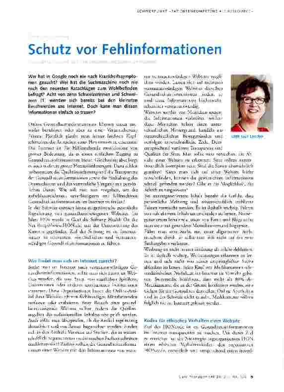 Vorschauseite 1: Schutz vor Fehlinformationen