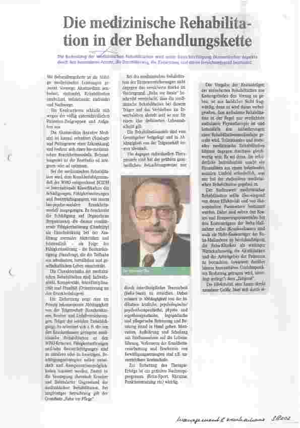 Vorschauseite 1: Die medizinische Rehabilitation in der Behandlungskette